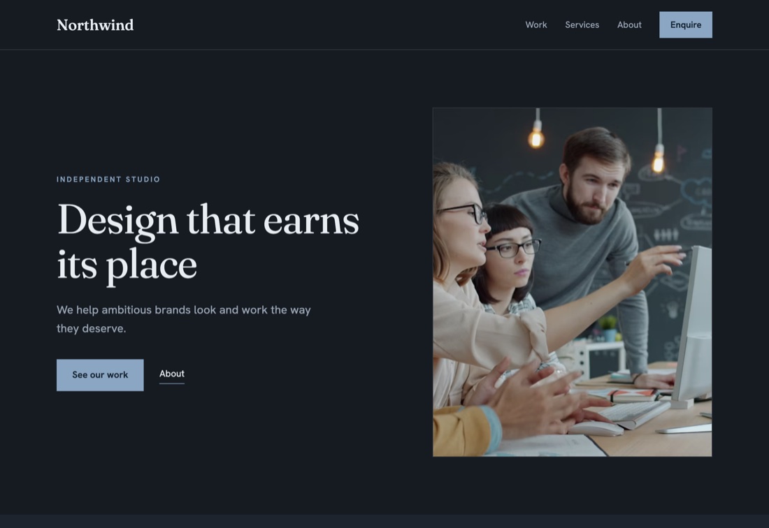 The Consultancy template