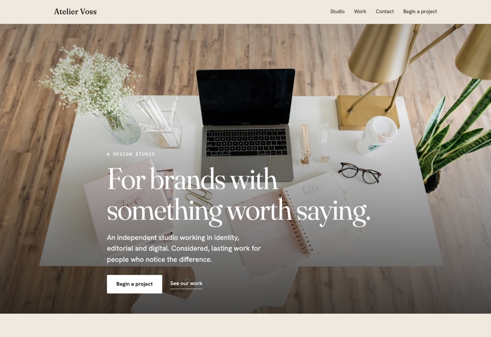 The Editorial template